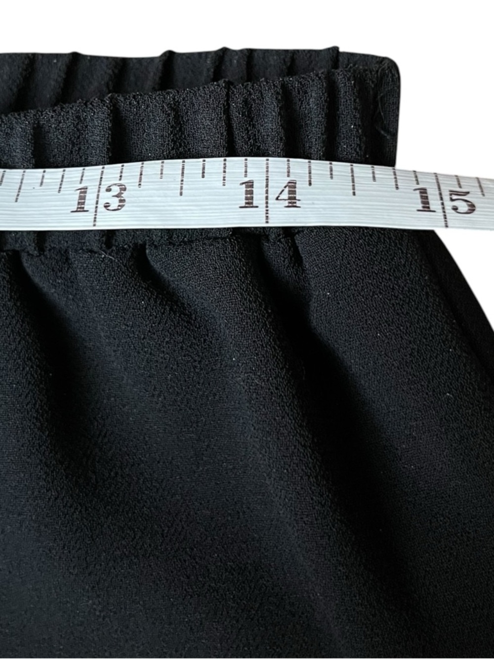 Black Sheer Overlay Wide Leg Pants Chiffon Palazzo Elastic Waist by Ouida - Picture 4 of 9